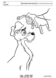 lady-ve-tramp boyama sayfaları